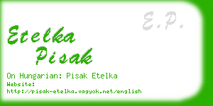 etelka pisak business card